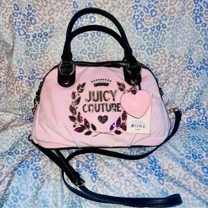 New Pink Juicy Couture Purse Handbag Satchel Bag MSRP $89 Juicy Never Dies
